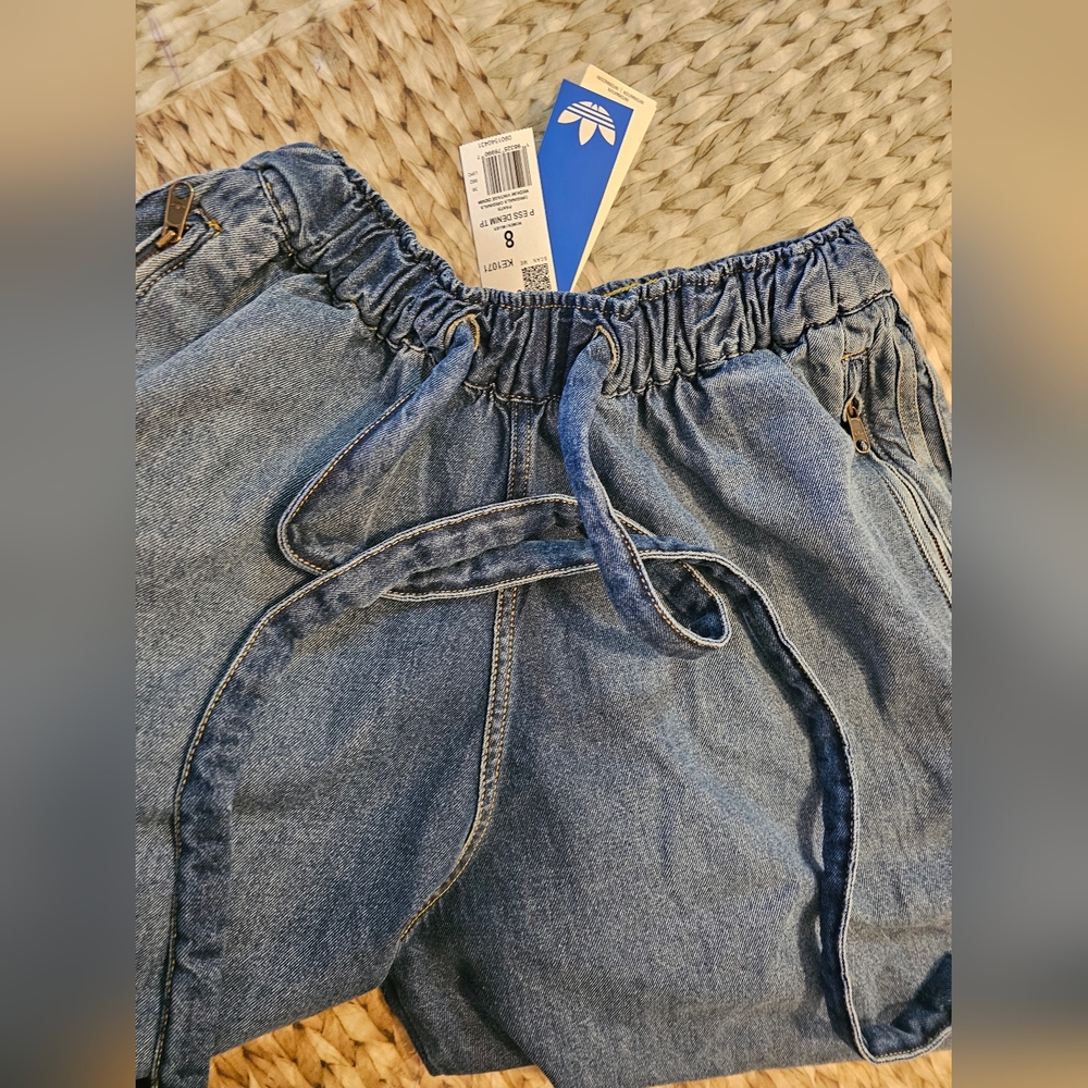 Adidas Originals KE1071 Women's Medium Vintage Denim Pants - Picture 15 of 15